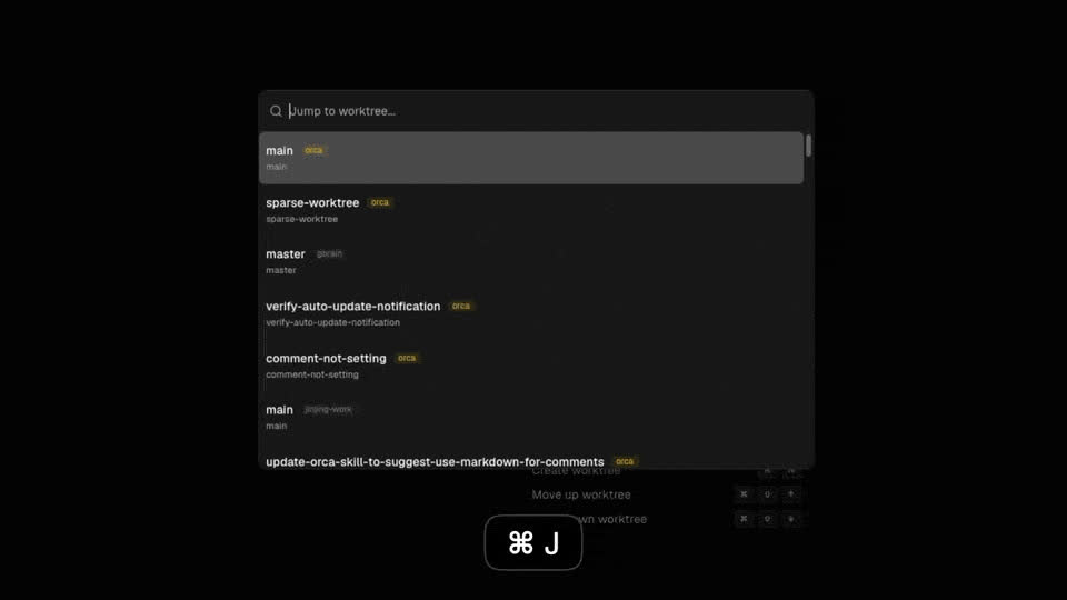 Native search across Orca workflows