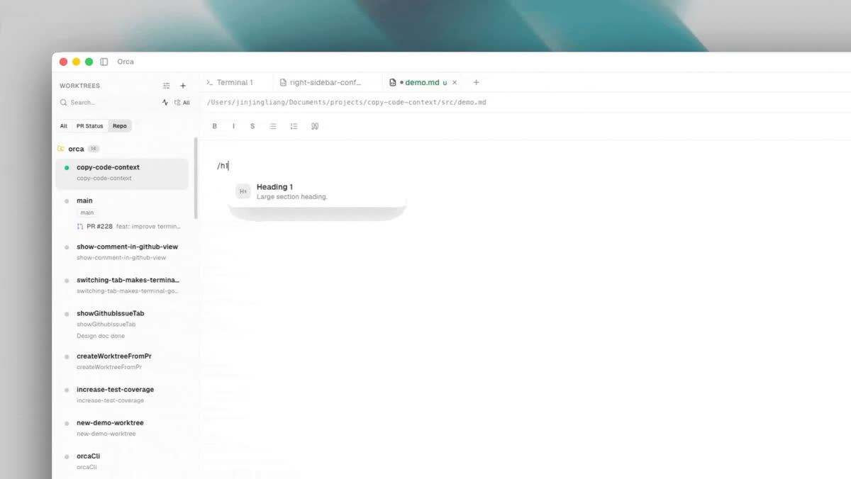 Markdown, images, PDFs, and repo document previews